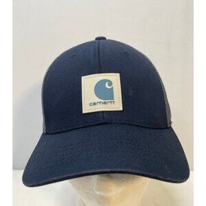 Carhartt trucker hat cap 7" flex fit 110 mesh snap back blue
